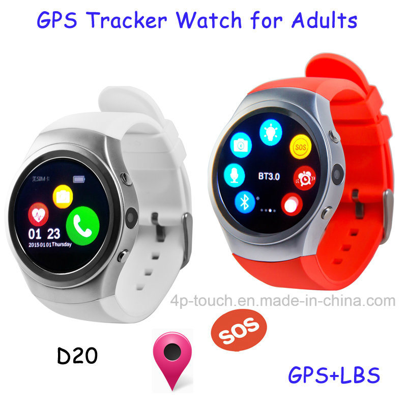 New Developed GPS Smart Tracker Watch for Elderly People (D20)