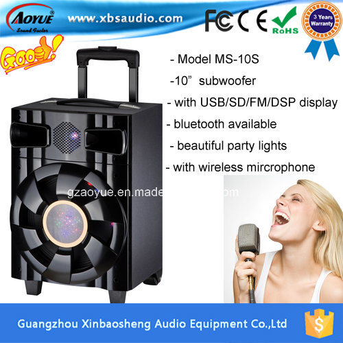 Outdoor Karaoke Speaker with USB/SD/Mic, Build-in Battary