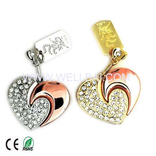 Dimond Heart USB Flash Drive