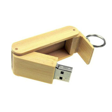 Wood Swivel USB Flash Drive