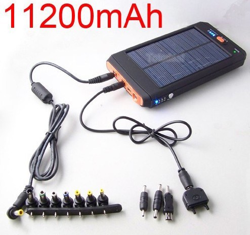 11200mAh Solar Charger Power Bank for Cell Phone Laptop Camera Camcorder