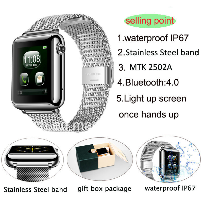 Waterproof Bluetooth Smart Watch with Cpumtk2502A (L1+)