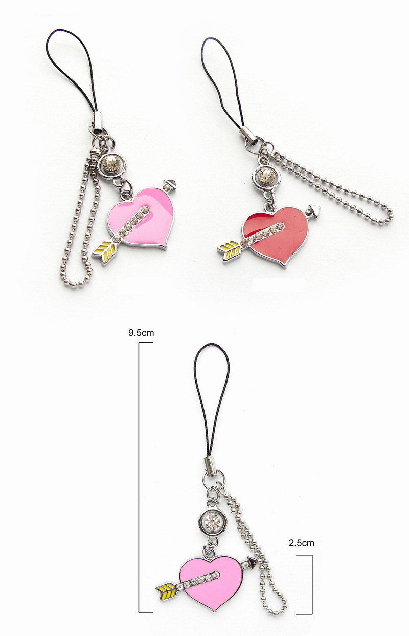 an Arrow Through Heart Key Chain (C3145)