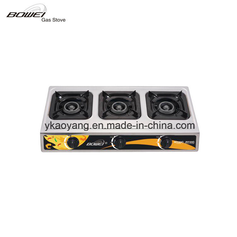 China Leading Hot Sale Portable 3 Burner Gas Stove