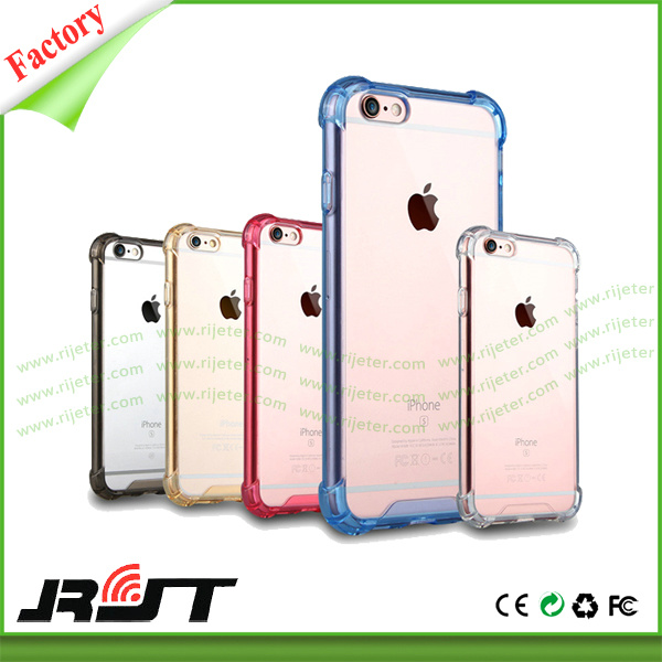 China Supplier Shockproof TPU Acrylic Mobile Phone Case for iPhone 6/6s Plus (RJT-0240)