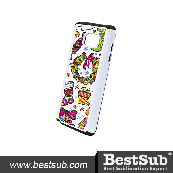 Sublimation Rubber 2 in 1 Black Phone Cover for Samsung Galaxy Note 5 (SSG121W)