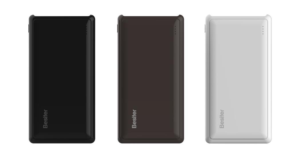 Slim Portable Power Bank with 10000 mAh Capacity