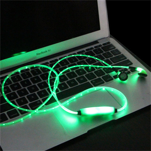 Hottest Popular Flash Shining Lighting LED Earphones