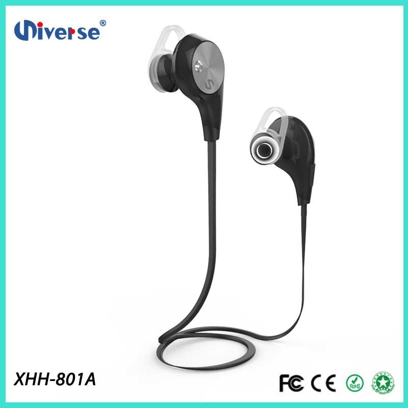 2016 High Quality Waterproof in Ear Headphones Sport Bluetooth Wireless Earbuds Headset Noise Canceling V4.1 Xhh801A