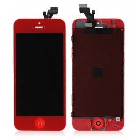 LCD with Touch Screen Digitizer&Home Button for iPhone 5-Red