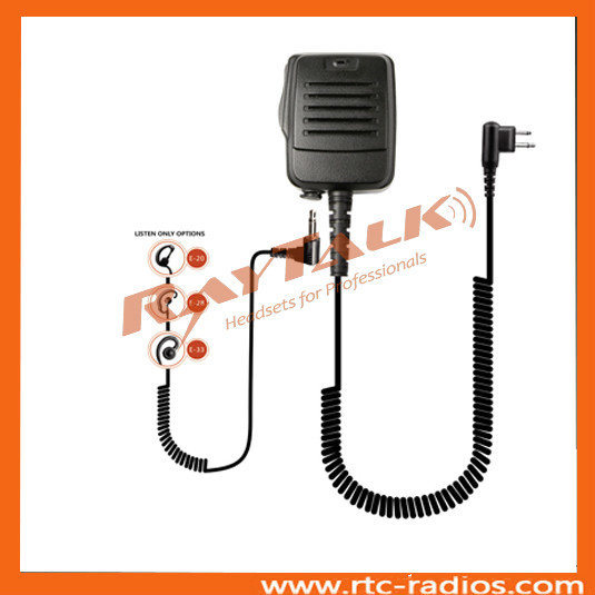 Walkie Talkie Professional Police Speaker Microphone with Spiral Cable