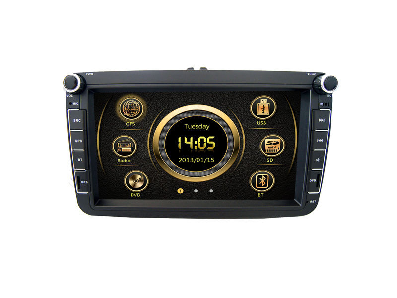 Deckless GPS Car Navigation System Audio Radio Stereo Vw Golf 5