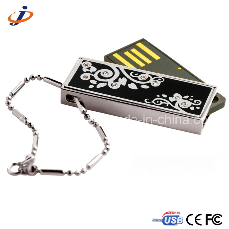 Diamond Swivel USB Flash Memory Drive