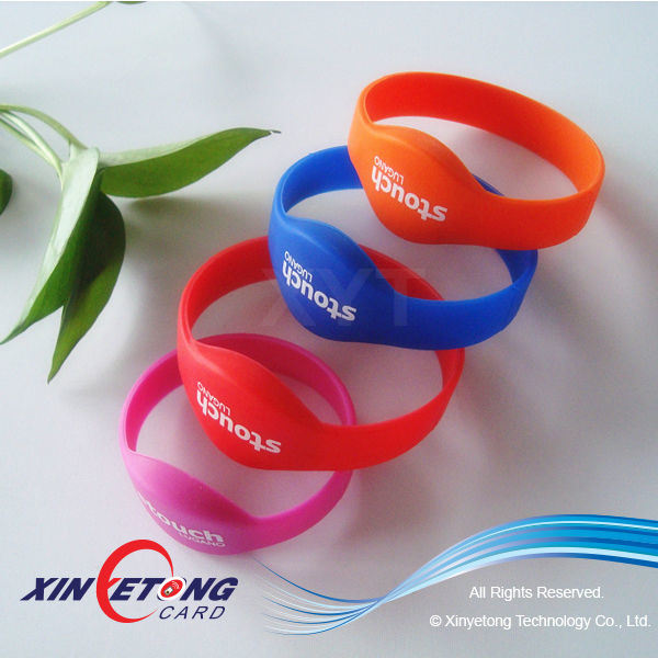 13.56MHz Mf1108 RFID Silicone Bracelets