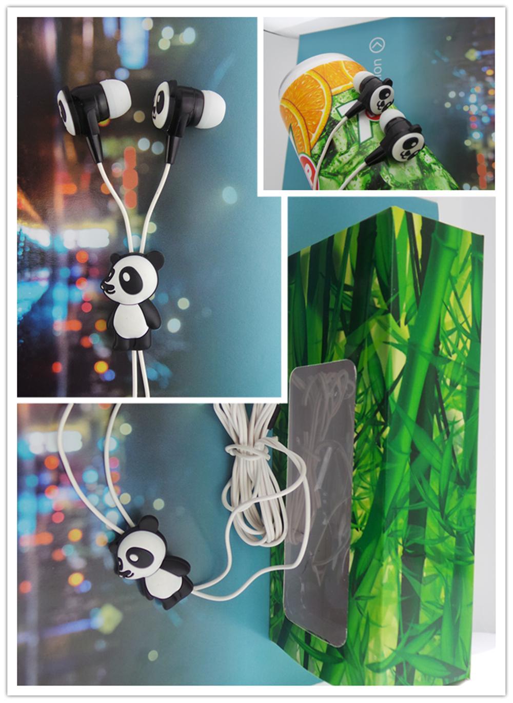 Panda Design Earphone Cute Design with Gift Packing