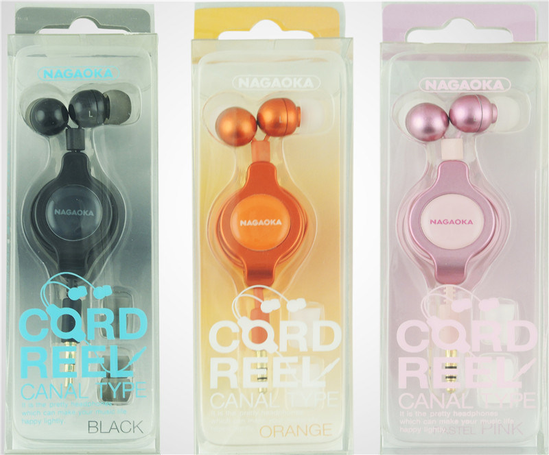 Metal Stereo Retractable Earphone