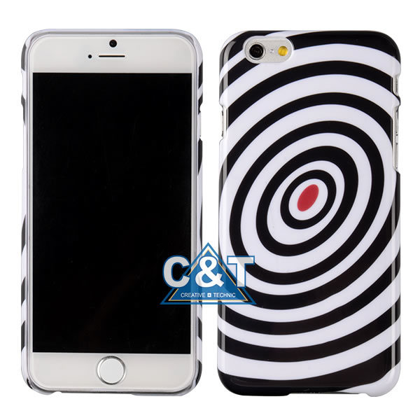 Black White Hard Mobile Cover for iPhone 6 Plus