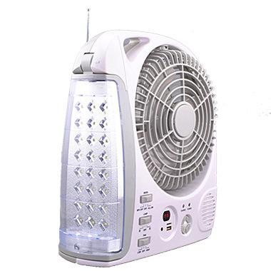 8 Inch Solar Rechargeable Mutinational Box Fan