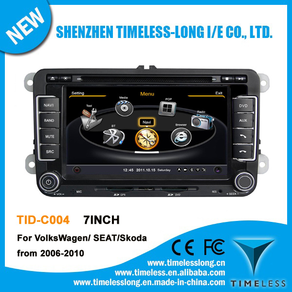 Dual Core A8 Chipest CPU Car DVD Player for Vw with GPS, Bt, iPod, 3G, WiFi (TID-C004)