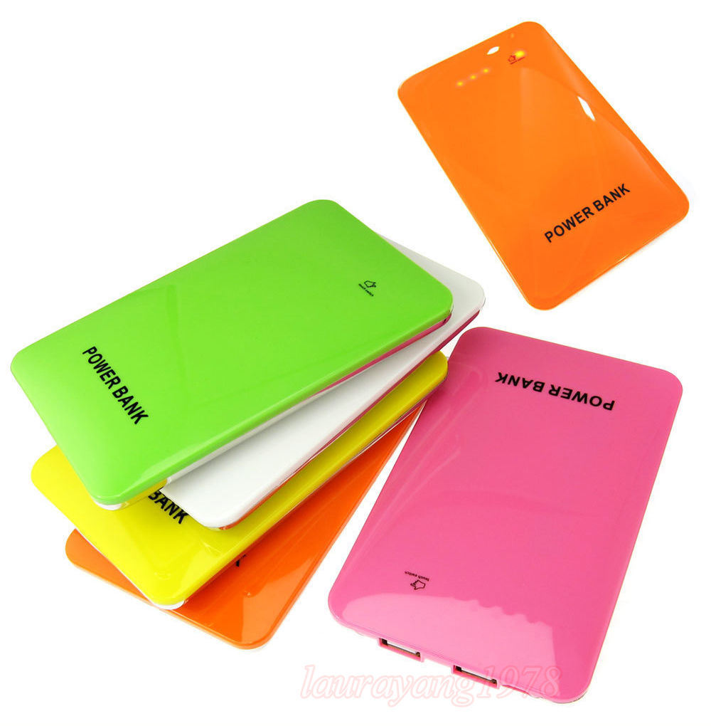 10000mAh Slim Thin Aluminum USB Charger Power Bank