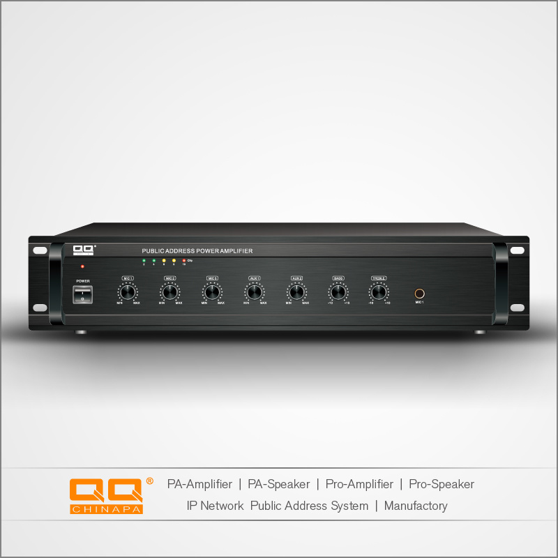 Qqchinapa 8-Channel Phono and Microphone Pre Amplifier for Public Address 60-1000W