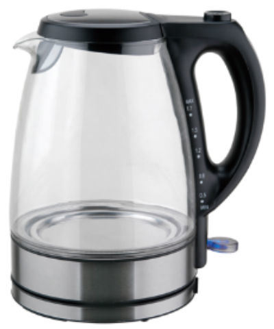 Electric Kettle with Transparent Glass Body and Blue Illumination (KR170J)