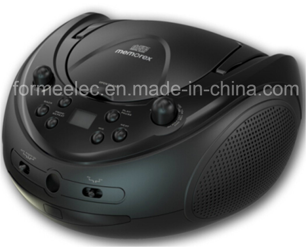 Portable CD MP3 Boombox Player with USB SD Radio