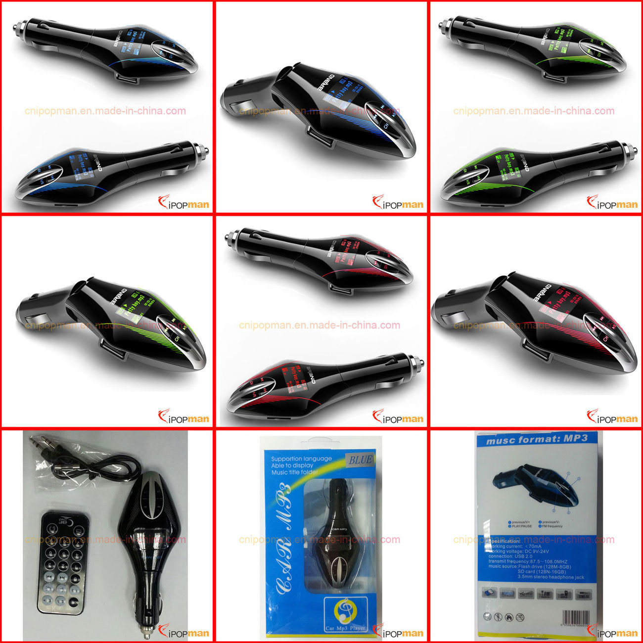 Car MP3 Player Car FM Transmitter MP3 Driver/Car MP4 Player