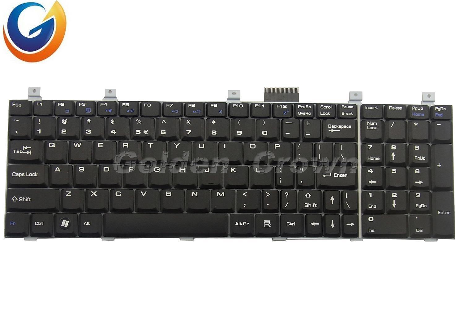 Laptop Keyboard for Ms Teclado 1683 VR600 VR610 EX625 US SP ND DM GR Black