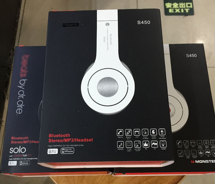 Direct Factory Portable Studio Headphones Stereo Beats Headphones/ Whth S D Cards FM Radio Wireless Bluetooth Fuction