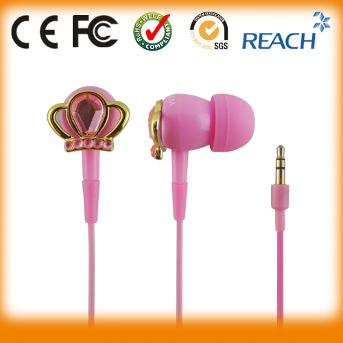 Bling Cartoon Earphones Factory Stereo Earphone for Girls