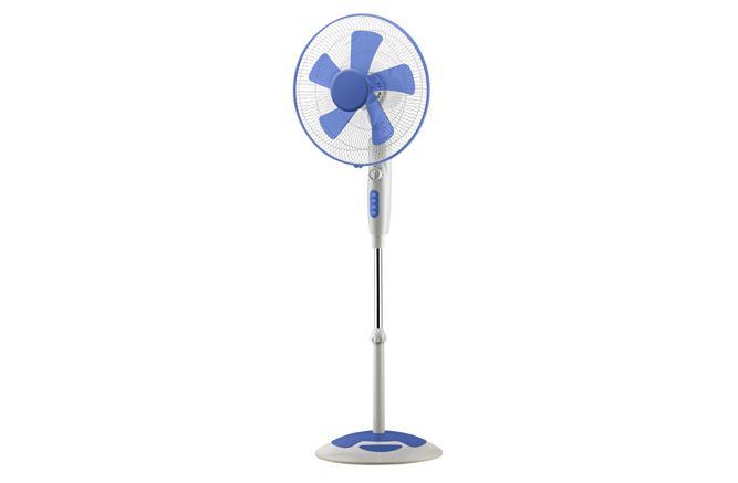 16 Inch Stand Fan with Remote Control, 5 as Blade, 2h Timer and 90 Osc