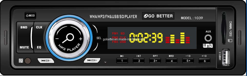 Car MP3 Player With Aux-in (GBT-1039) 