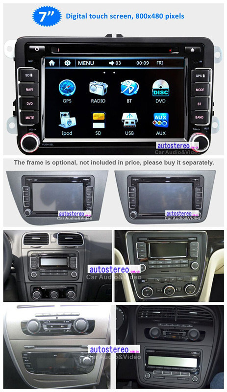 Car MP3 Player for VW Jetta Passat B6 B7 Golf Polo Touran Tiguan Seat Leon Radio