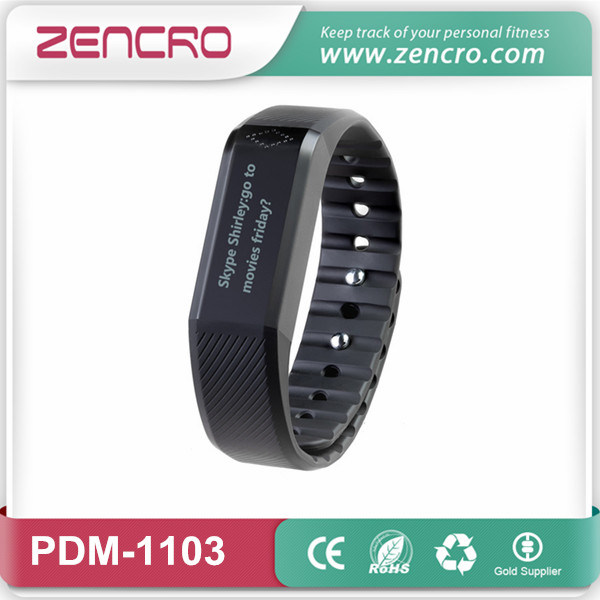 BLE Bracelet Touch Screen Social Media Notification Pedometer