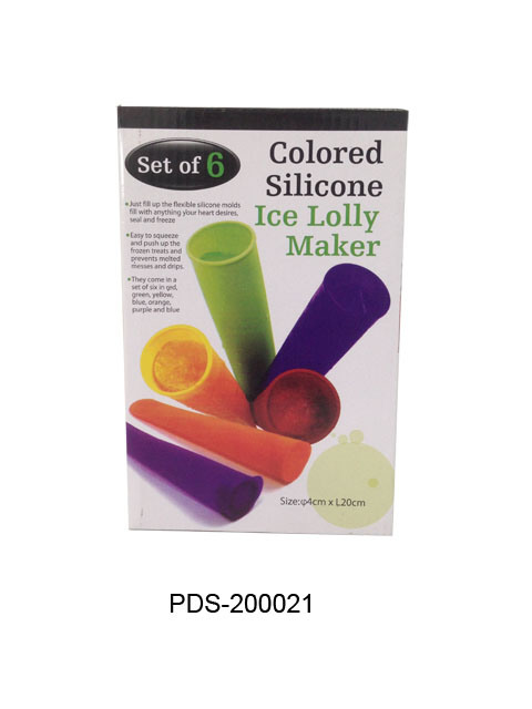 100% Silicone Food Grade Ice Lolly Maker