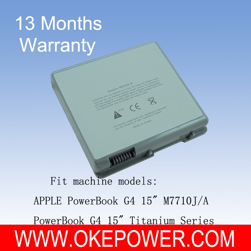 Replacement Laptop Battery for APPLE PowerBook G4 15