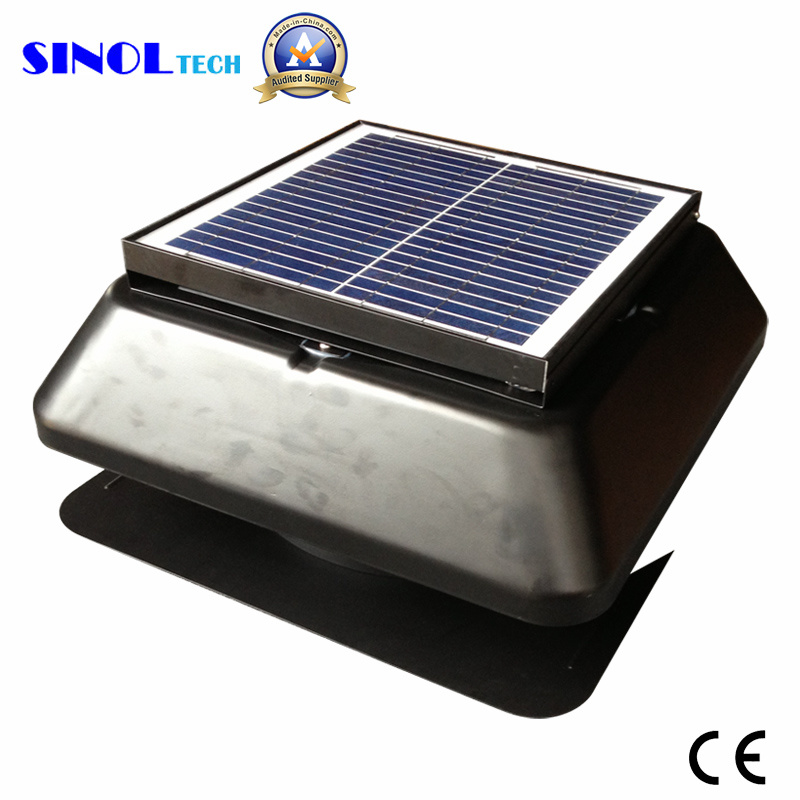 12W Solar Panel Adjustable Square Shroud Cover, Solar Powered Attic Fan (SN1212S)