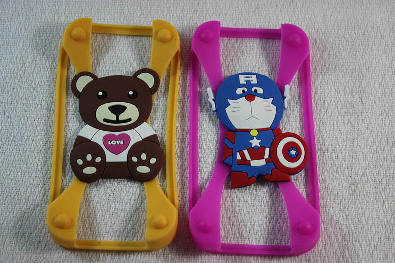 Universal Rubber Silicone Cartoon Mobile Phone Case for Smart Phone