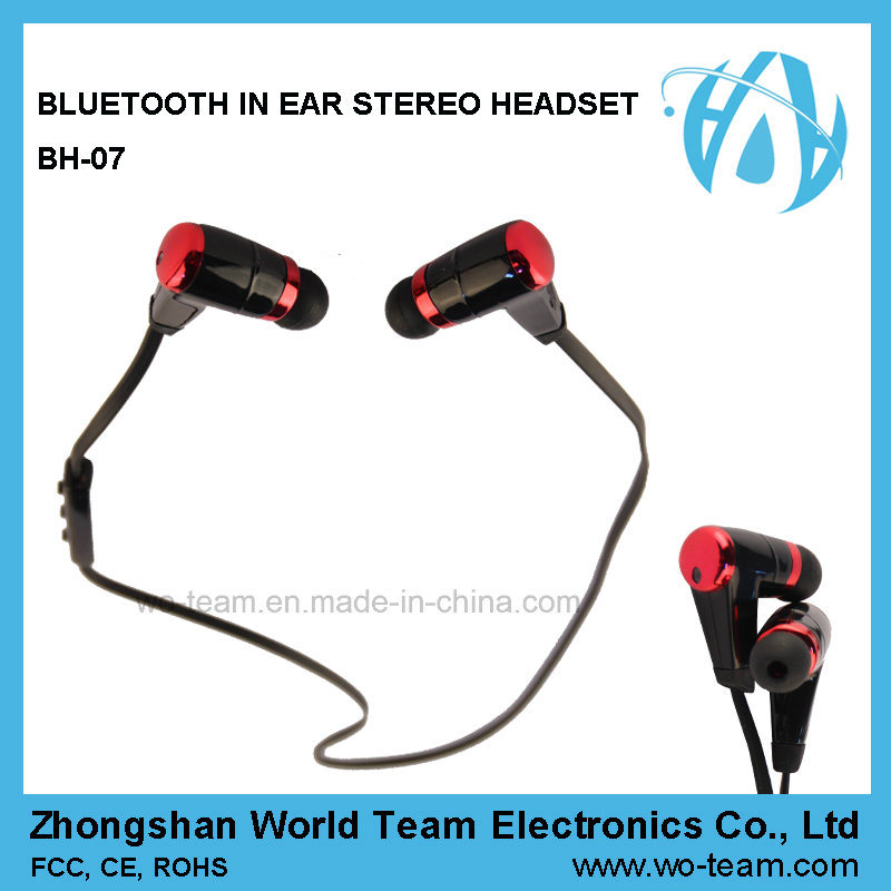 High Quality in-Ear Bluetooth Stereo Headset, Sport Headset for Mobile (BH-07)