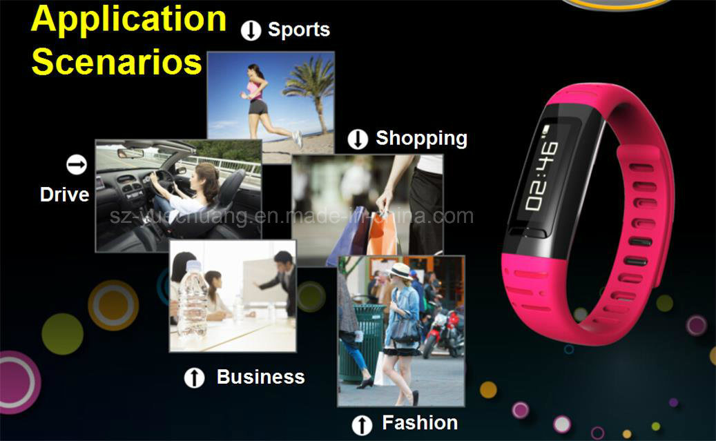 Smart Bluetooth Bracelet Fitting for Sport/Driving/ Shopping