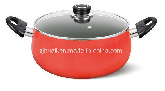 Red Aluminum Non-Stick Casserole (20cm)