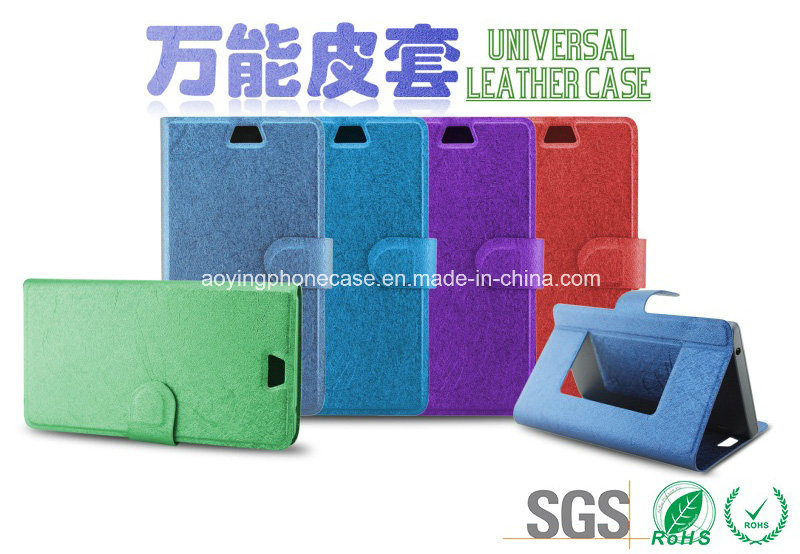 Colorful Universal Leather Mobile Phone Case for All Models