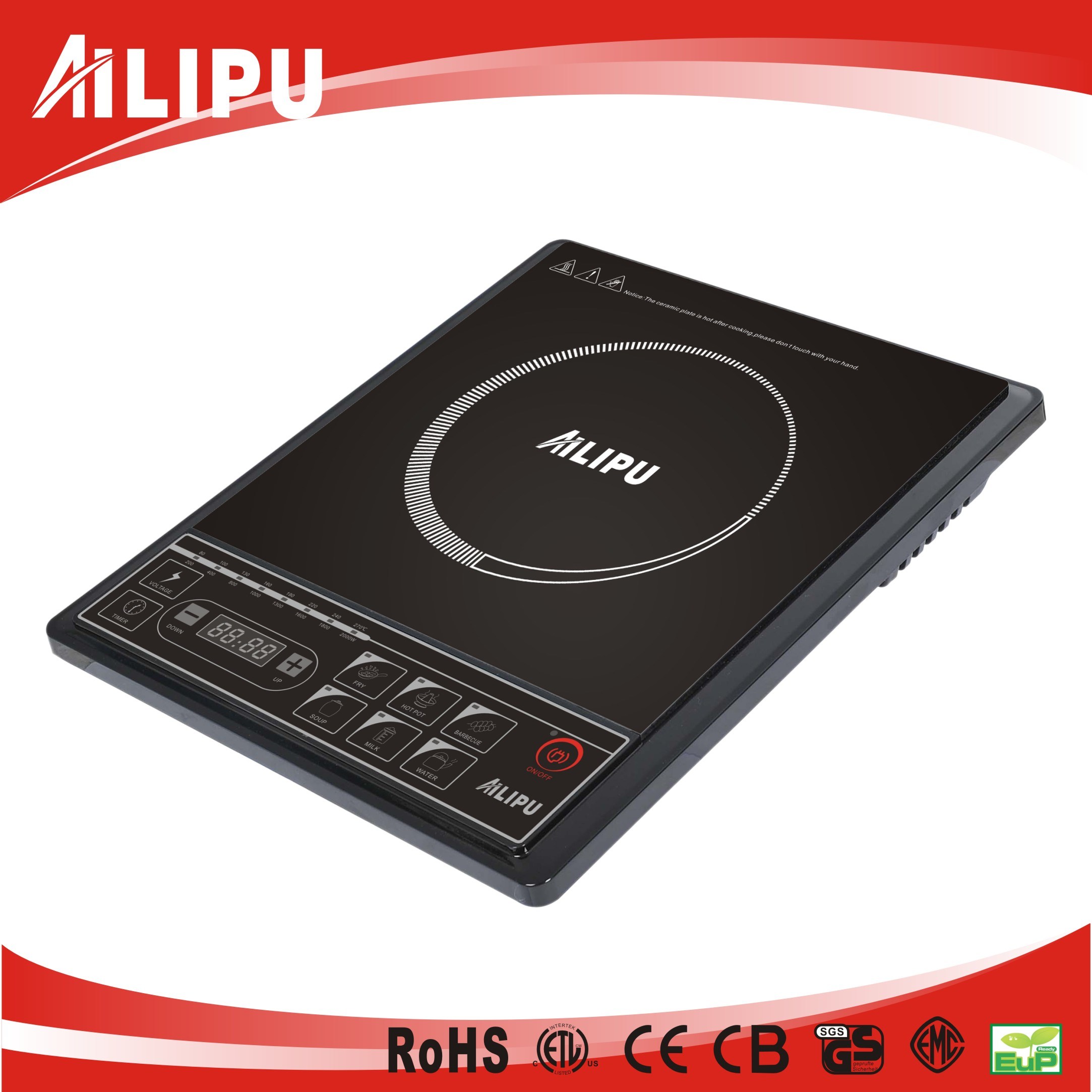 Push Button Control Induction Cooktop Sm-A8