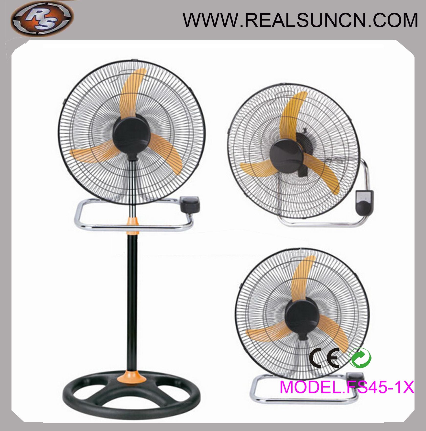 Table Fan, Wall Fan, Industrial Fan-3 in 1 18inch with Horn Blade