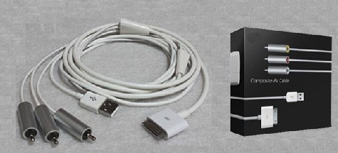 Composite AV Cable for iPhone 3G/AV Cable/