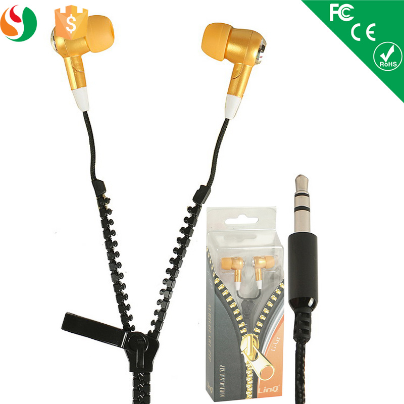 Hot Sale Zipper Earphone for Mobile Phone