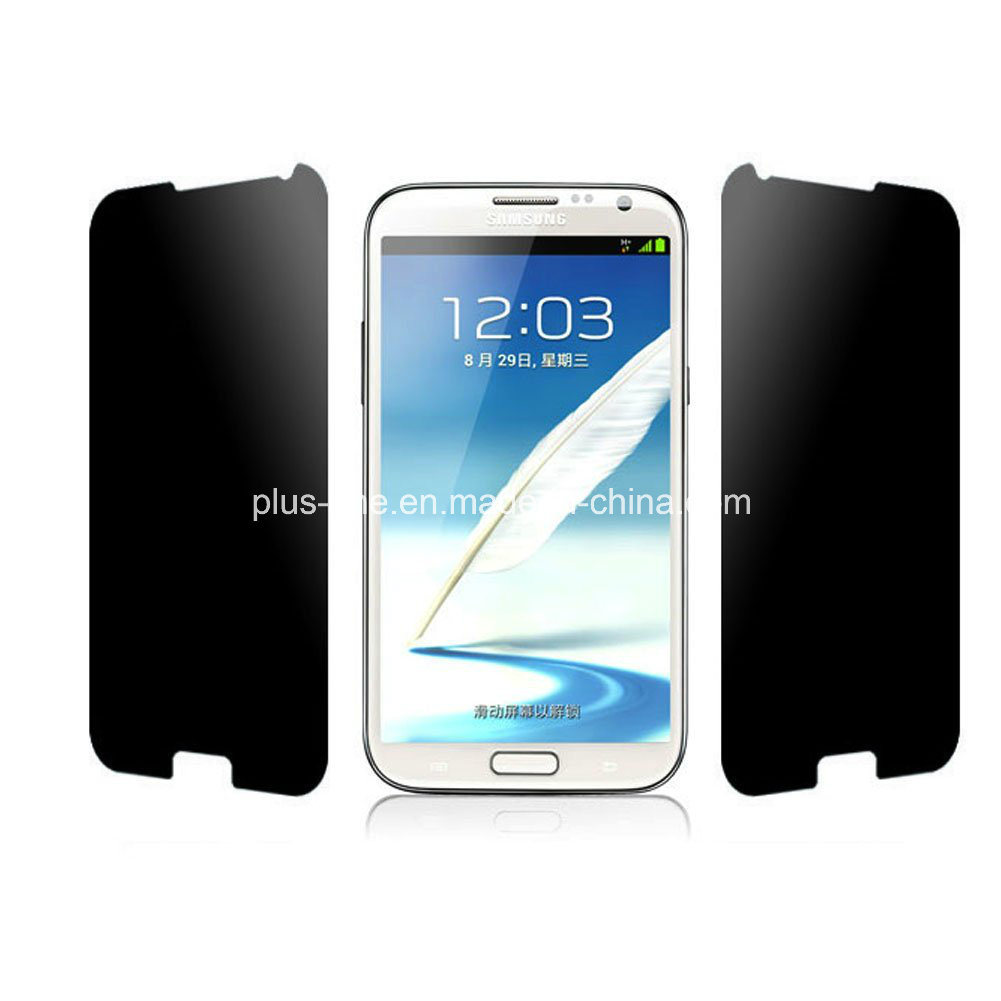 Privecy Phone Accessories Anti-Spy Screen Guard for Galaxy Note2