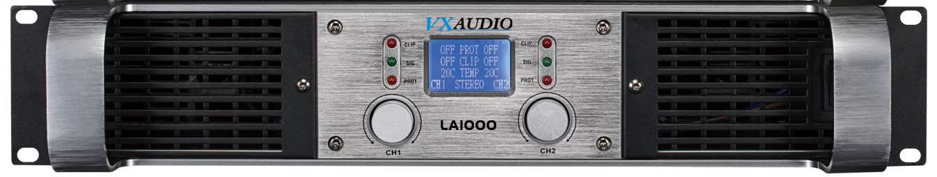 2u LCD Professional Amplifier (LA 1000)