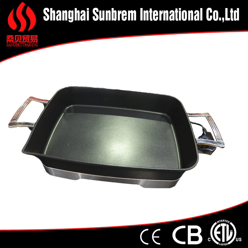 Aluminum Nonstick Electric Skillet Sauce Pan Kitchen Appliance